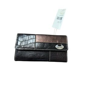 Nine West Black and Brown Wallet NWT